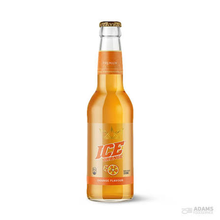 Ice Orange Glass Bottles
