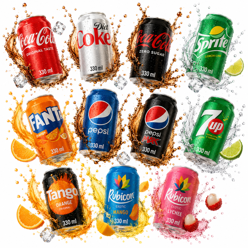 Soft Drinks Cans (330ml)